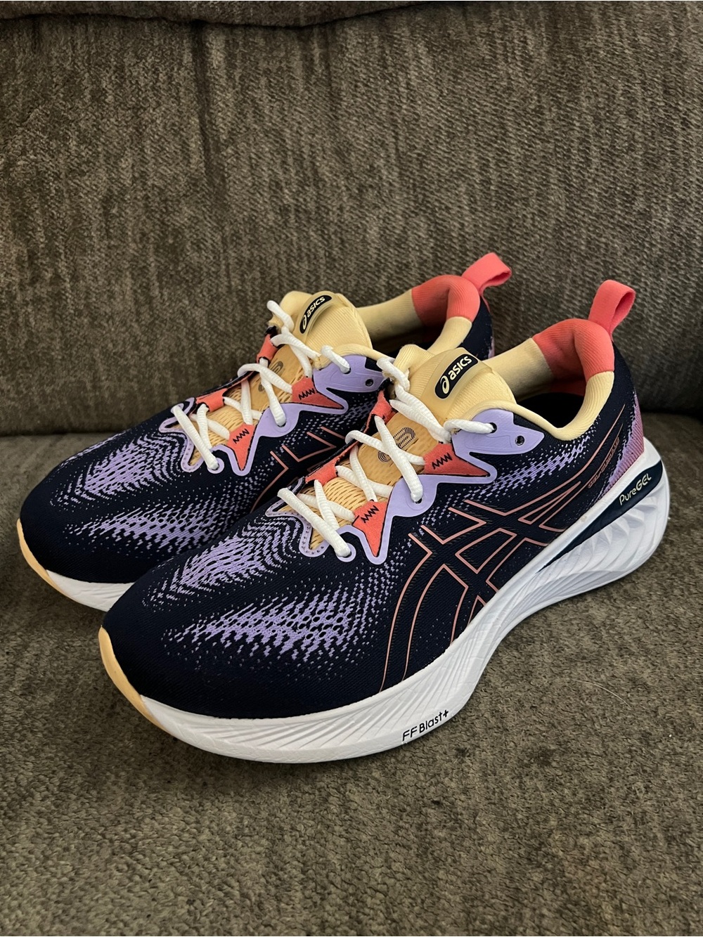 ASICS Gel-Cumulus 25 Midnight Papaya Womens Size 8.5 1012B441